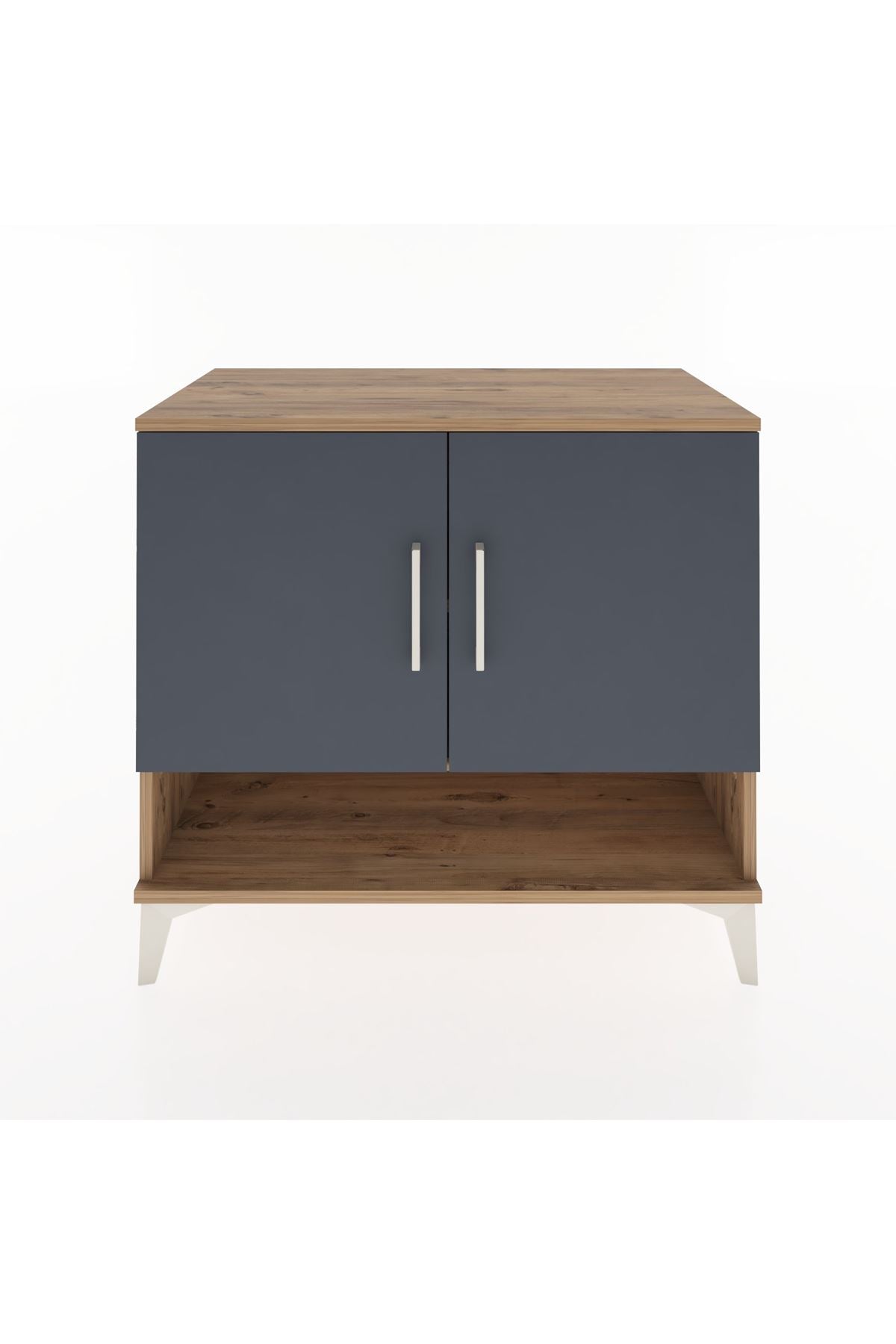 Hyperion Şifonyer 2 Raflı 2 Kapaklı 88x44x80 Çam-Antrasit