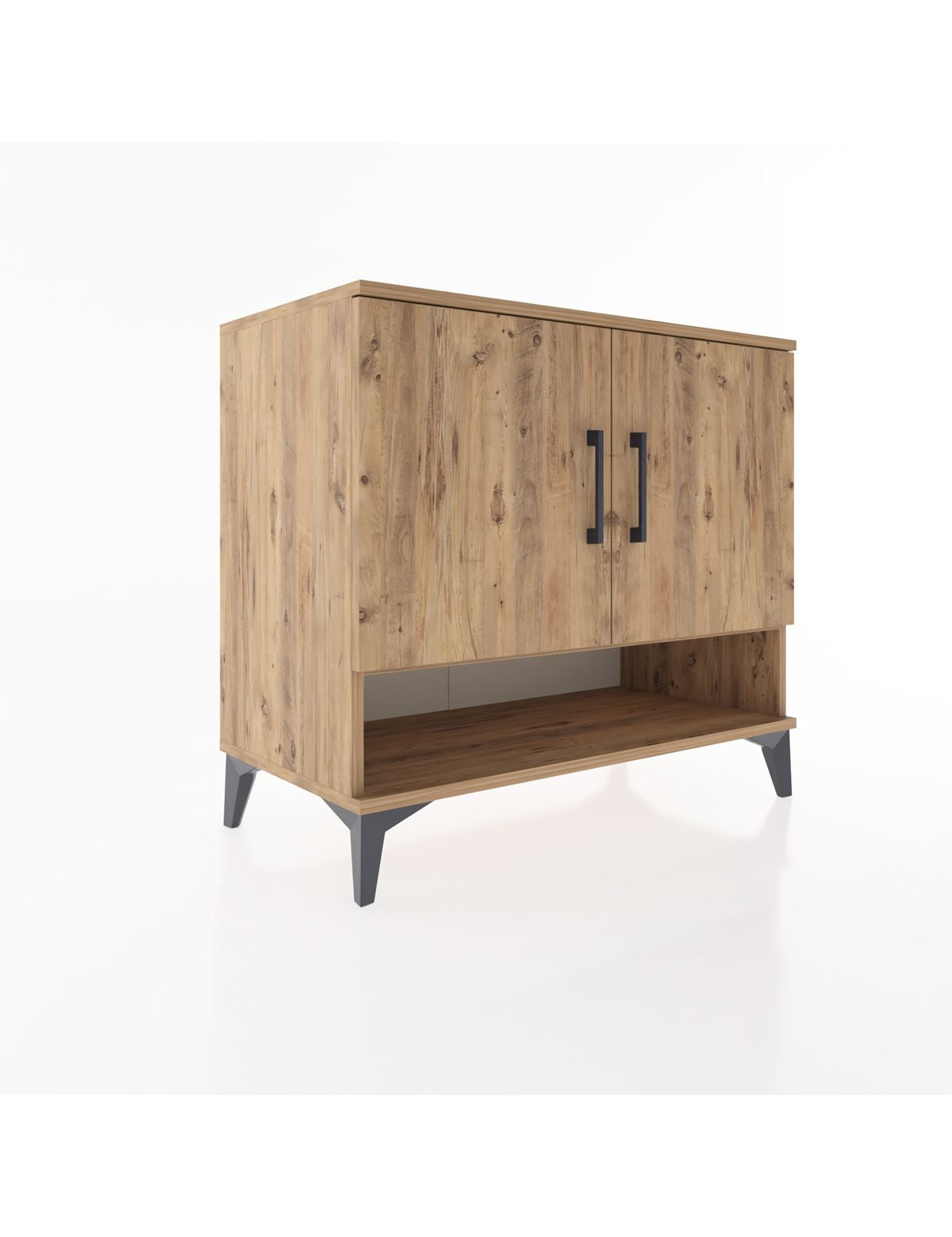 Hyperion Şifonyer 2 Raflı 2 Kapaklı 88x44x80 Çam-Çam