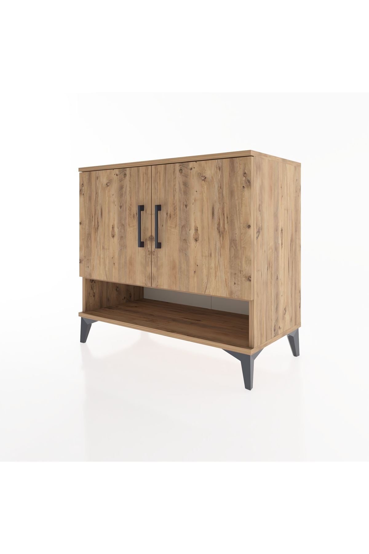 Hyperion Şifonyer 2 Raflı 2 Kapaklı 88x44x80 Çam-Çam