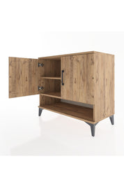 Hyperion Şifonyer 2 Raflı 2 Kapaklı 88x44x80 Çam-Çam