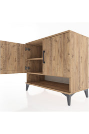 Hyperion Şifonyer 2 Raflı 2 Kapaklı 88x44x80 Çam-Çam