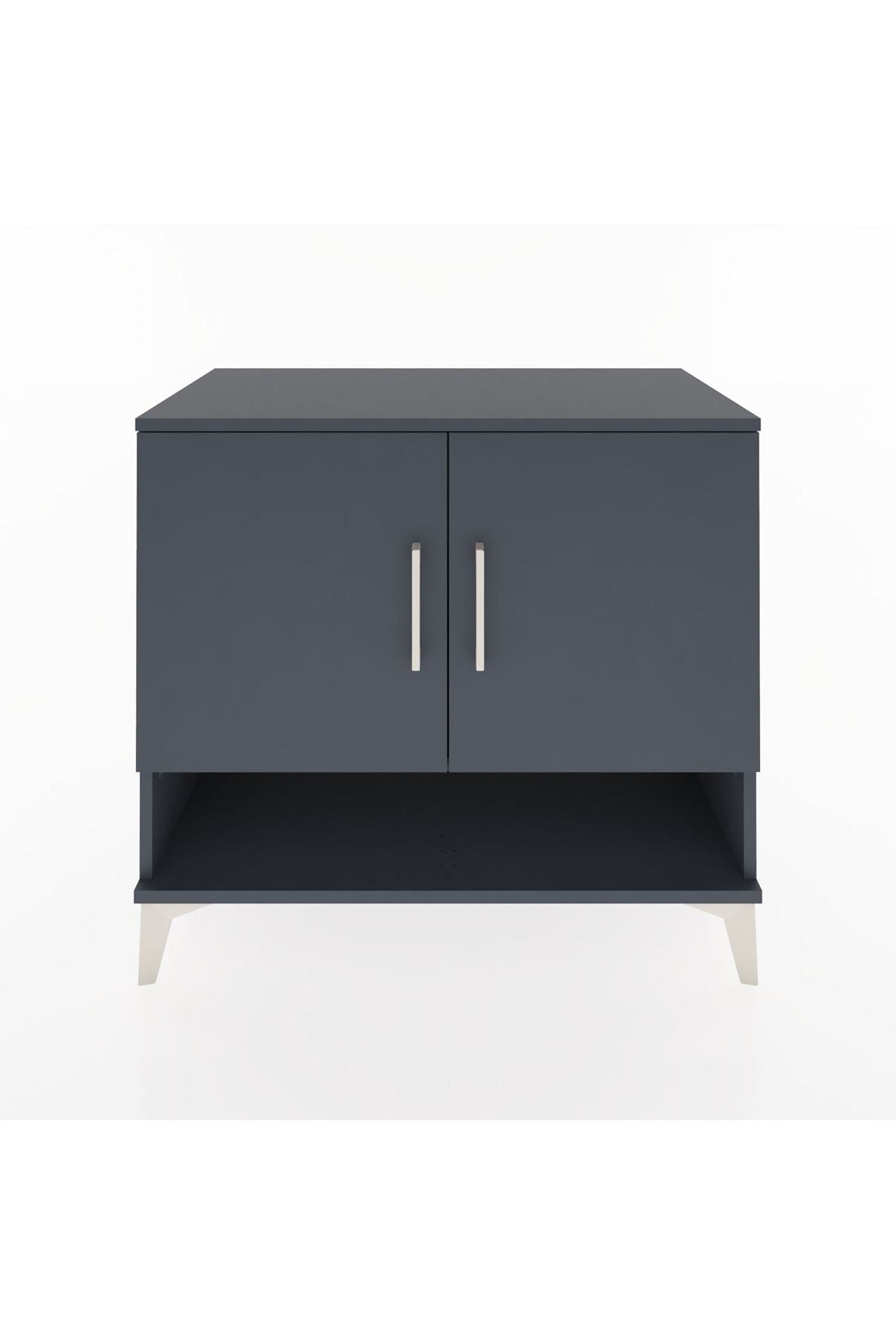 Hyperion Şifonyer Tek Raflı 2 Kapaklı 88x44x80 Antrasit-Antrasit