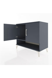 Hyperion Şifonyer Tek Raflı 2 Kapaklı 88x44x80 Antrasit-Antrasit