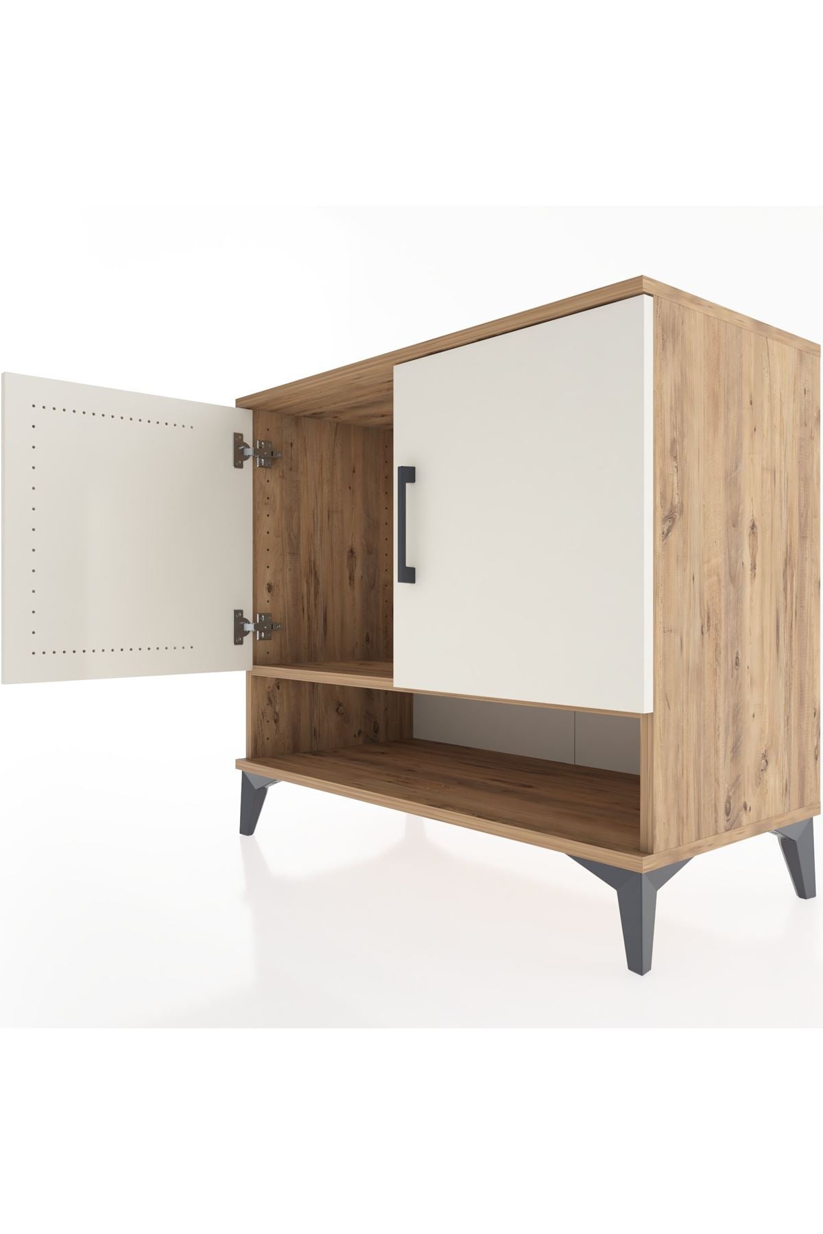 Hyperion Şifonyer Tek Raflı 2 Kapaklı 88x44x80 Çam-Aytaşı