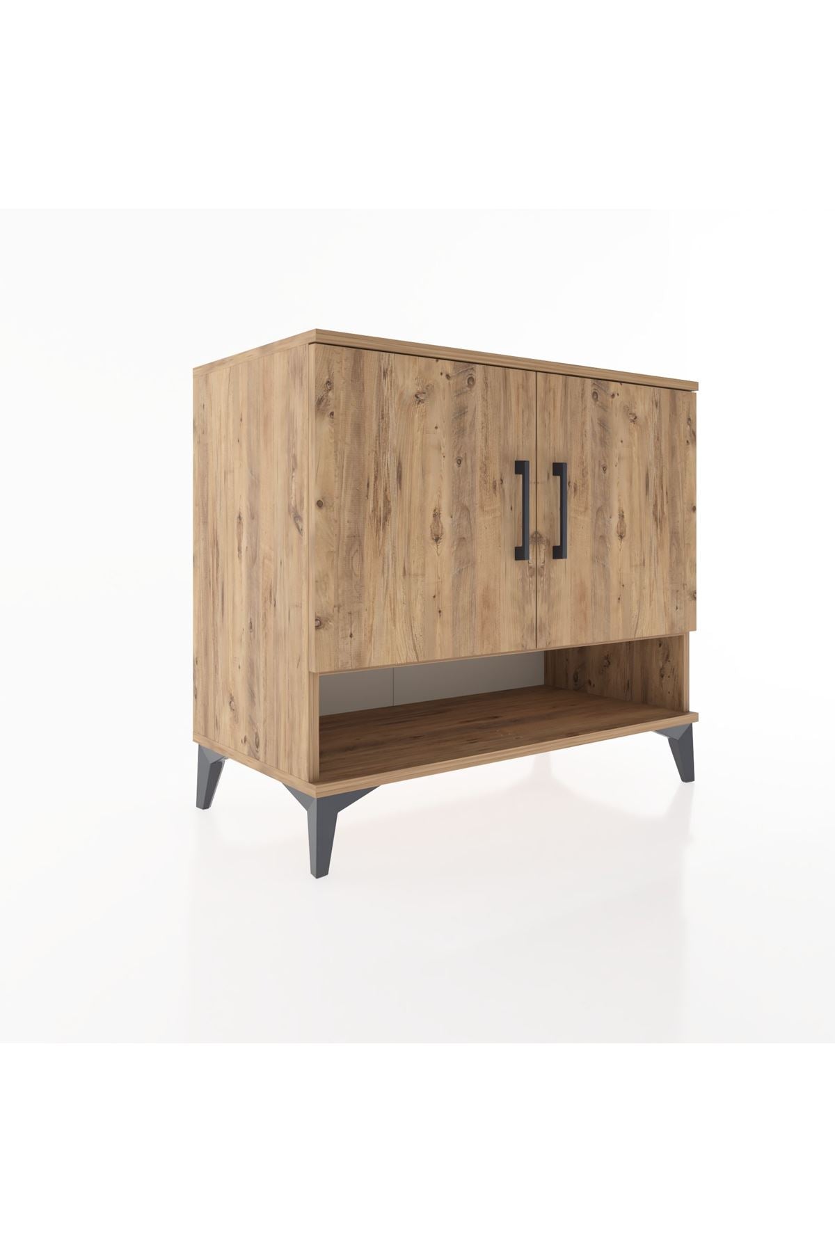 Hyperion Şifonyer Tek Raflı 2 Kapaklı 88x44x80 Çam-Çam