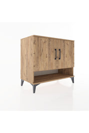 Hyperion Şifonyer Tek Raflı 2 Kapaklı 88x44x80 Çam-Çam