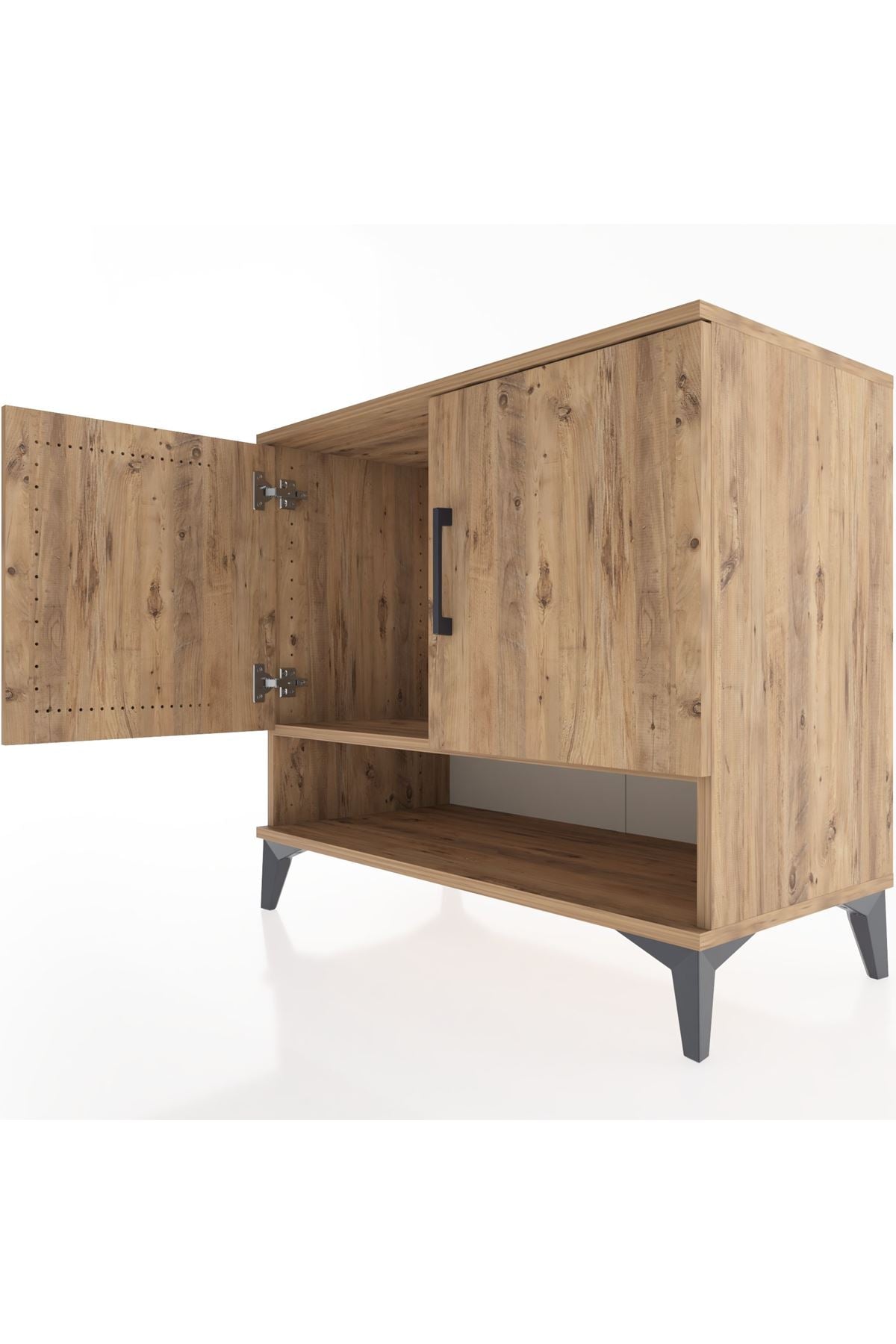 Hyperion Şifonyer Tek Raflı 2 Kapaklı 88x44x80 Çam-Çam