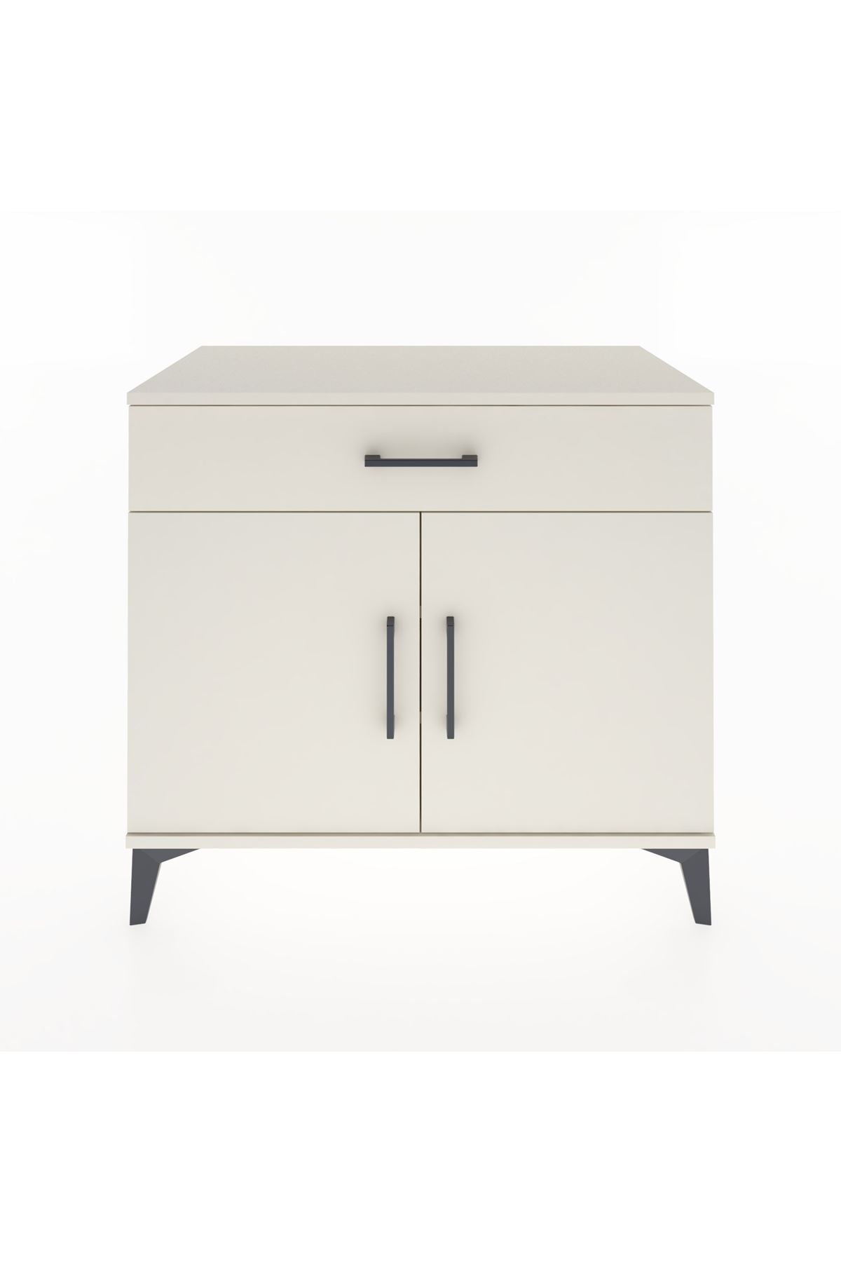 Hyperion Şifonyer 2 Raflı Tek Çekmeceli 2 Kapaklı 88x44x80 Aytaşı-Aytaşı