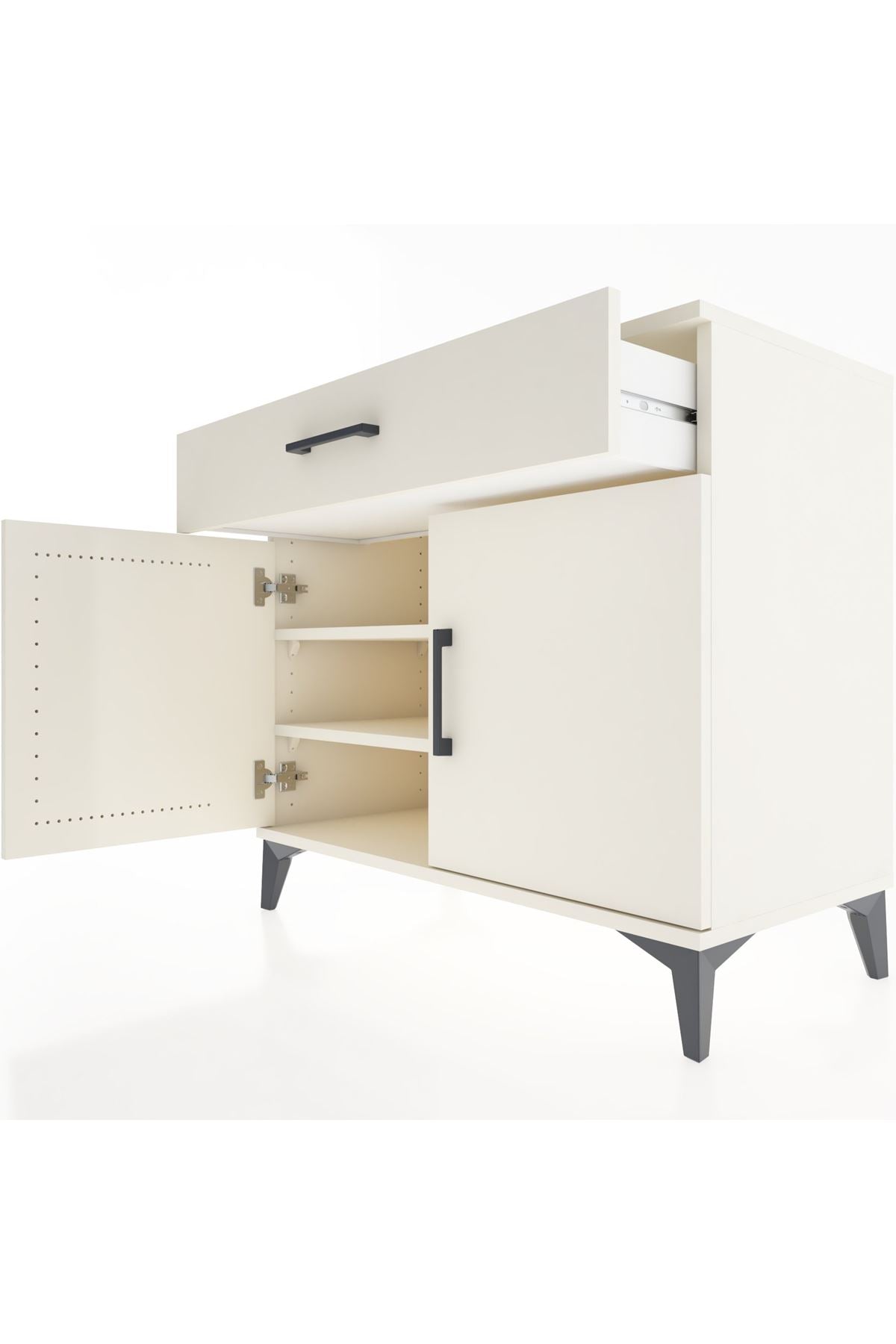 Hyperion Şifonyer 2 Raflı Tek Çekmeceli 2 Kapaklı 88x44x80 Aytaşı-Aytaşı