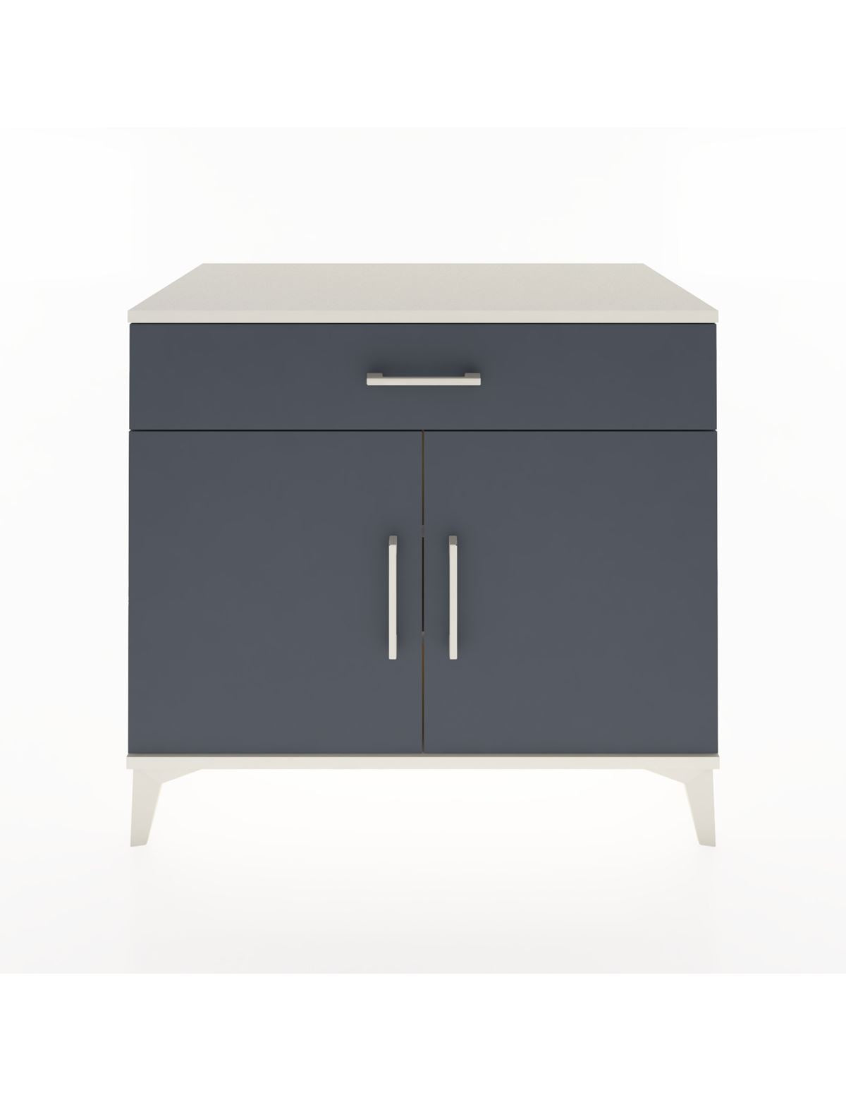 Hyperion Şifonyer 2 Raflı Tek Çekmeceli 2 Kapaklı 88x44x80 Aytaşı-Antrasit