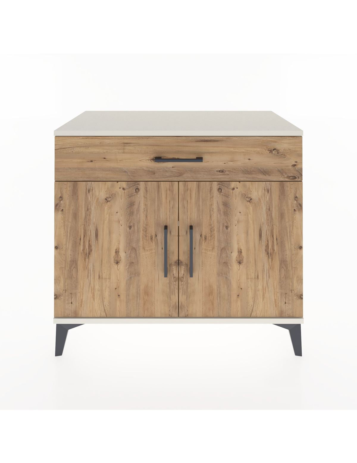 Hyperion Şifonyer 2 Raflı Tek Çekmeceli 2 Kapaklı 88x44x80 Aytaşı-Çam