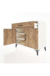 Hyperion Şifonyer 2 Raflı Tek Çekmeceli 2 Kapaklı 88x44x80 Aytaşı-Çam