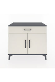 Hyperion Şifonyer 2 Raflı Tek Çekmeceli 2 Kapaklı 88x44x80 Antrasit-Aytaşı