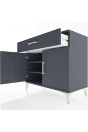 Hyperion Şifonyer 2 Raflı Tek Çekmeceli 2 Kapaklı 88x44x80 Antrasit-Antrasit