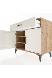 Hyperion Şifonyer 2 Raflı Tek Çekmeceli 2 Kapaklı 88x44x80 Çam-Aytaşı