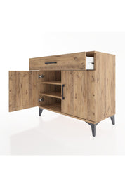 Hyperion Şifonyer 2 Raflı Tek Çekmeceli 2 Kapaklı 88x44x80 Çam-Çam