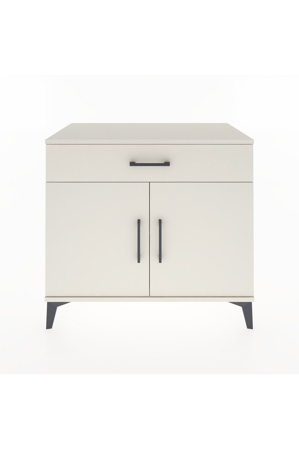 Hyperion Şifonyer Tek Raflı Tek Çekmeceli 2 Kapaklı 88x44x80 Aytaşı-Aytaşı