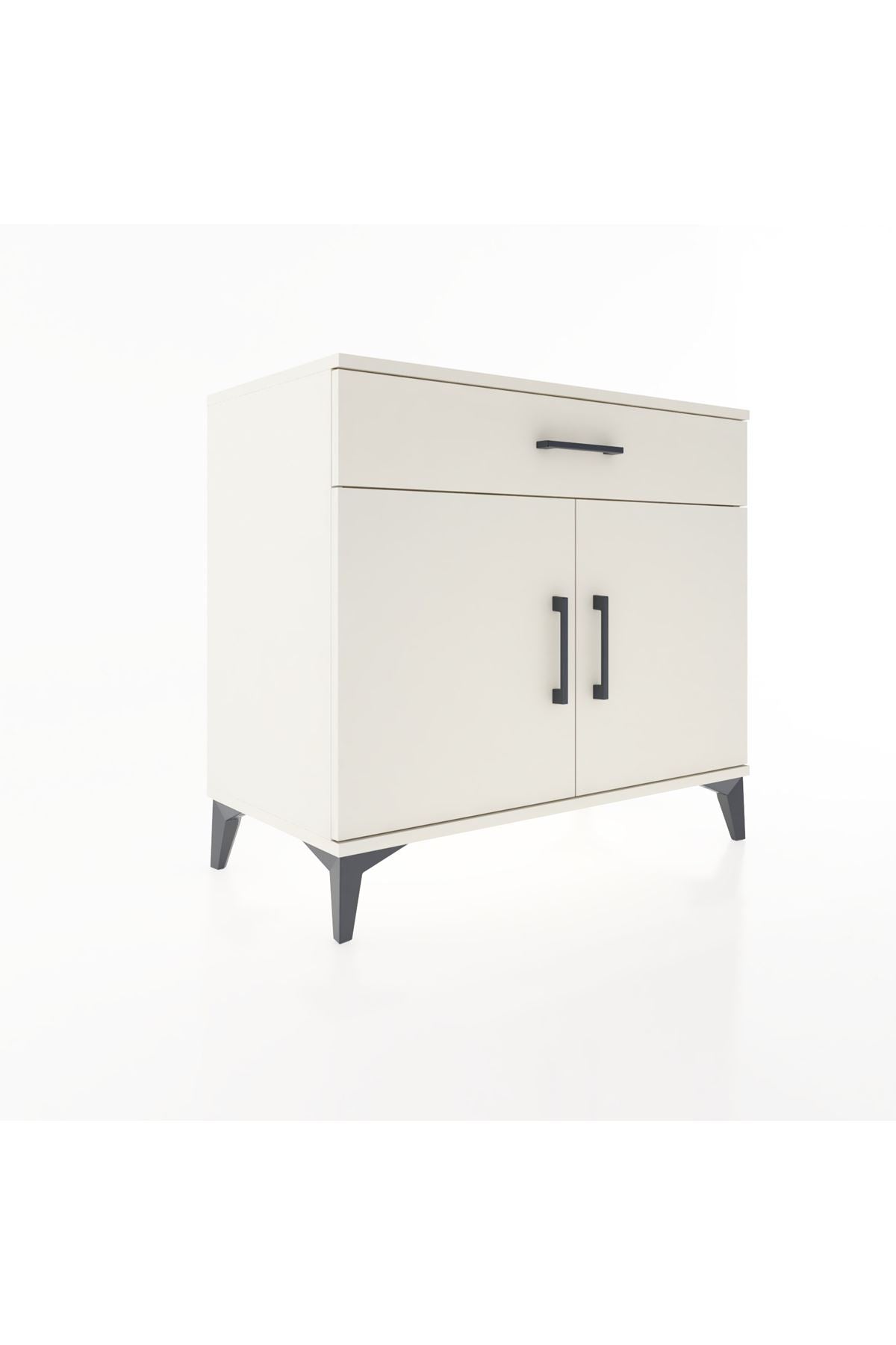 Hyperion Şifonyer Tek Raflı Tek Çekmeceli 2 Kapaklı 88x44x80 Aytaşı-Aytaşı