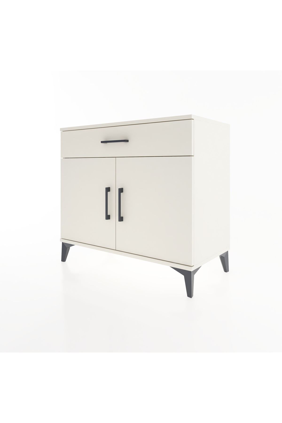 Hyperion Şifonyer Tek Raflı Tek Çekmeceli 2 Kapaklı 88x44x80 Aytaşı-Aytaşı