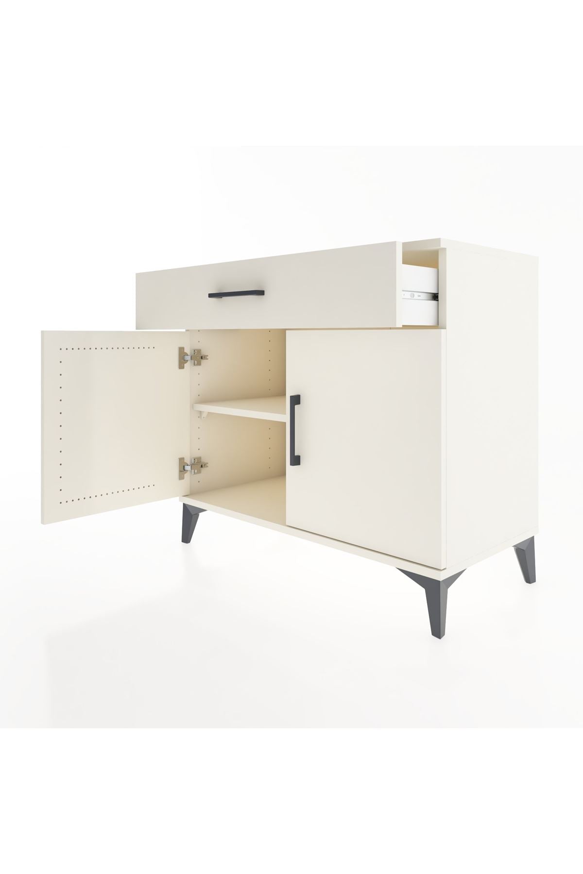 Hyperion Şifonyer Tek Raflı Tek Çekmeceli 2 Kapaklı 88x44x80 Aytaşı-Aytaşı