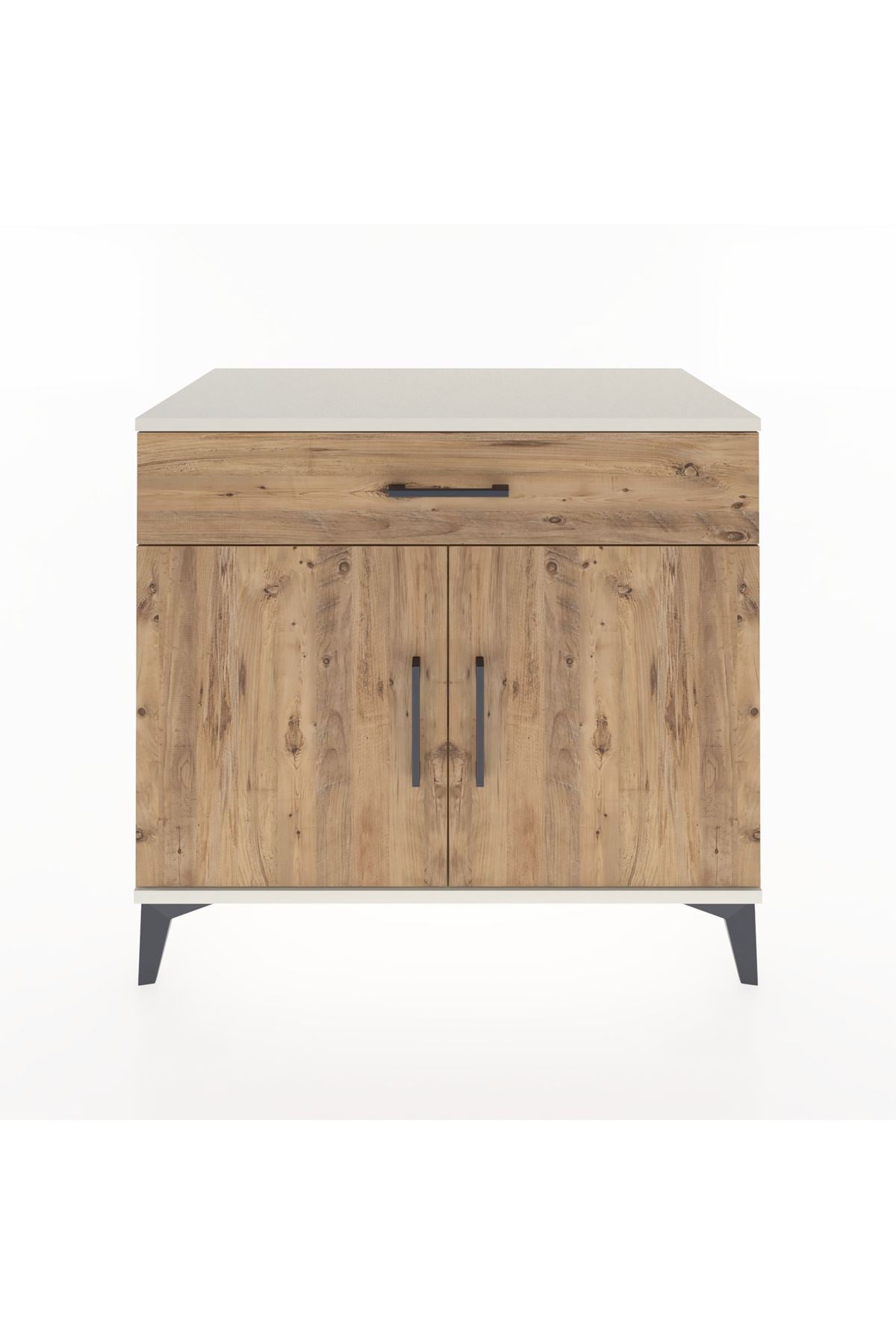 Hyperion Şifonyer Tek Raflı Tek Çekmeceli 2 Kapaklı 88x44x80 Aytaşı-Çam