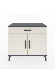 Hyperion Şifonyer Tek Raflı Tek Çekmeceli 2 Kapaklı 88x44x80 Antrasit-Aytaşı