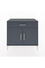 Hyperion Şifonyer Tek Raflı Tek Çekmeceli 2 Kapaklı 88x44x80 Antrasit-Antrasit