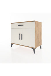 Hyperion Şifonyer Tek Raflı Tek Çekmeceli 2 Kapaklı 88x44x80 Çam-Aytaşı