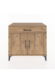 Hyperion Şifonyer Tek Raflı Tek Çekmeceli 2 Kapaklı 88x44x80 Çam-Çam