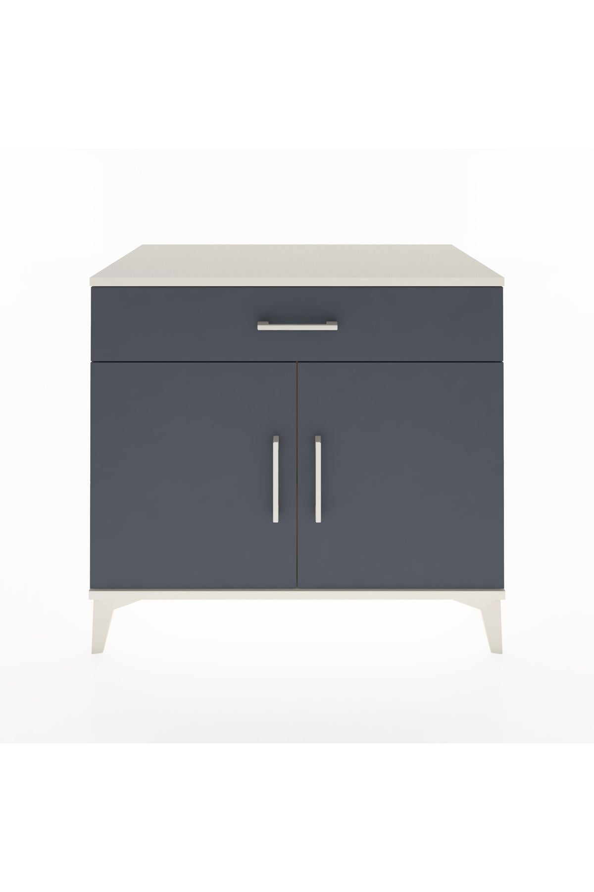 Hyperion Şifonyer Tek Çekmeceli 2 Kapaklı 88x44x80 Aytaşı-Antrasit