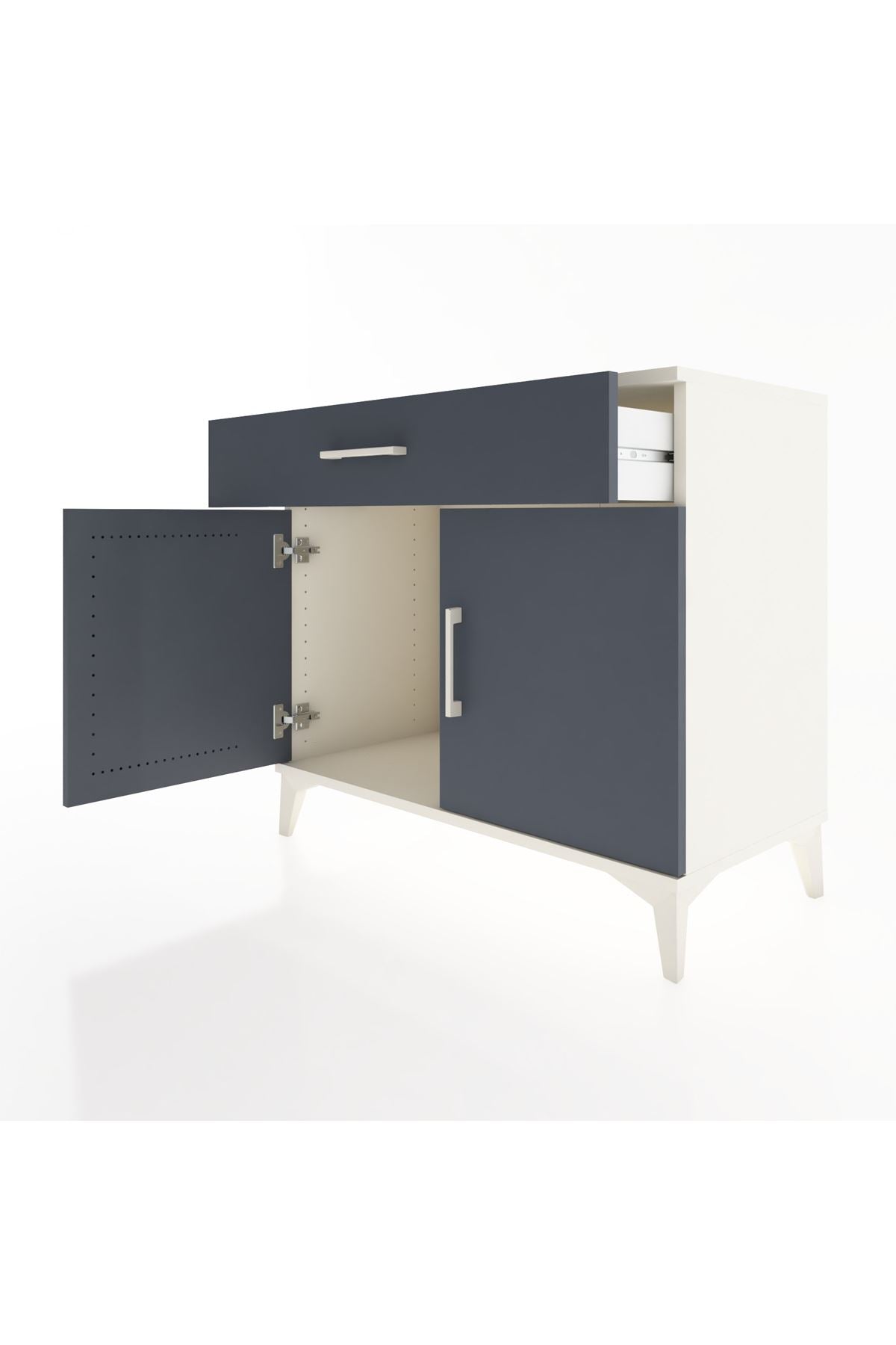 Hyperion Şifonyer Tek Çekmeceli 2 Kapaklı 88x44x80 Aytaşı-Antrasit