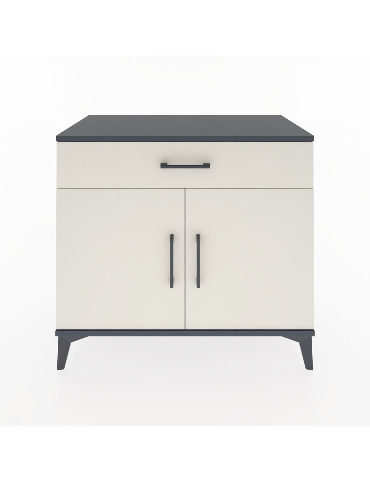 Hyperion Şifonyer Tek Çekmeceli 2 Kapaklı 88x44x80 Antrasit-Aytaşı