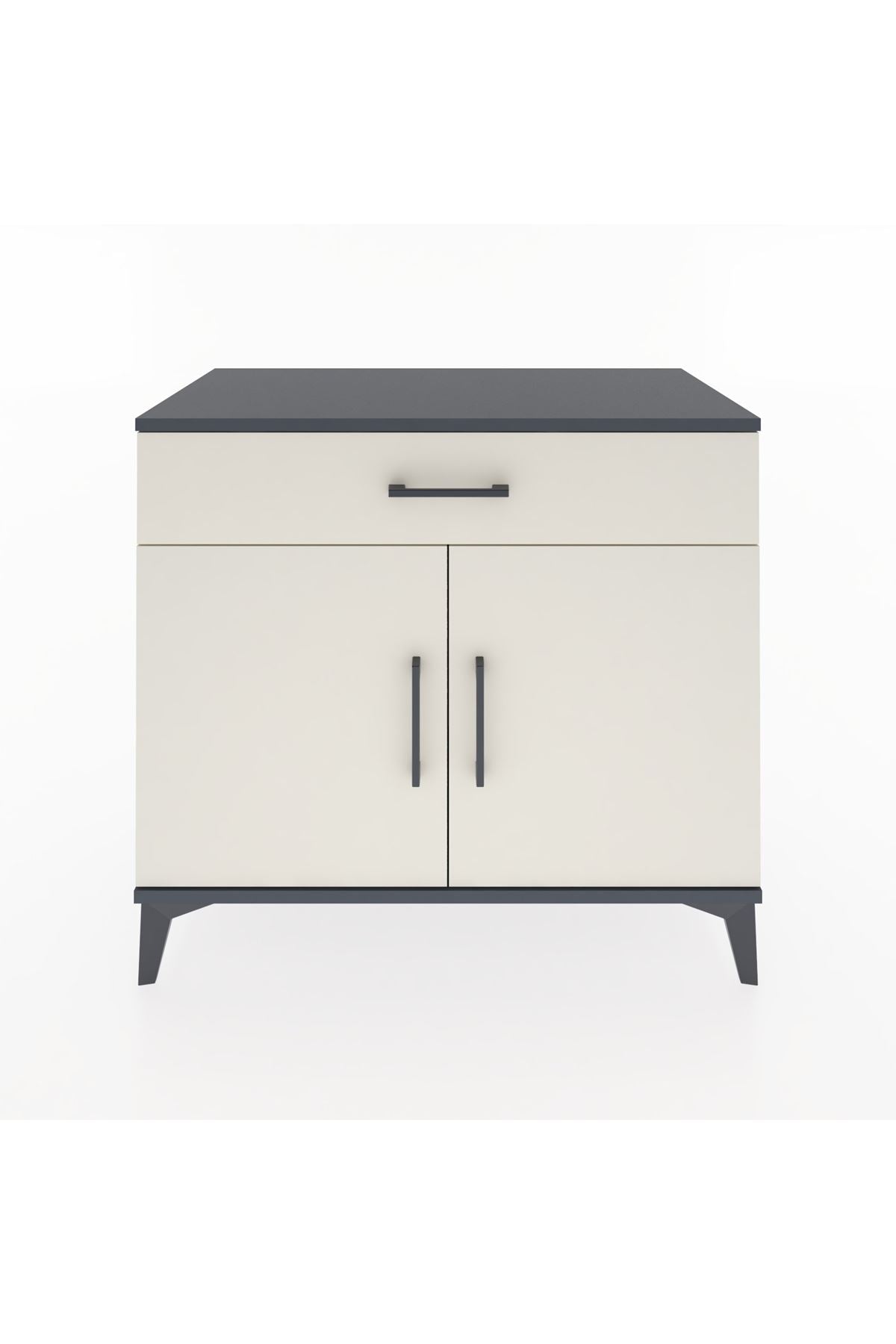 Hyperion Şifonyer Tek Çekmeceli 2 Kapaklı 88x44x80 Antrasit-Aytaşı
