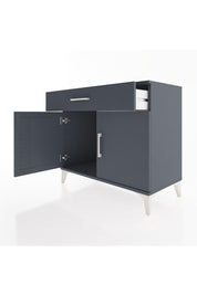 Hyperion Şifonyer Tek Çekmeceli 2 Kapaklı 88x44x80 Antrasit-Antrasit