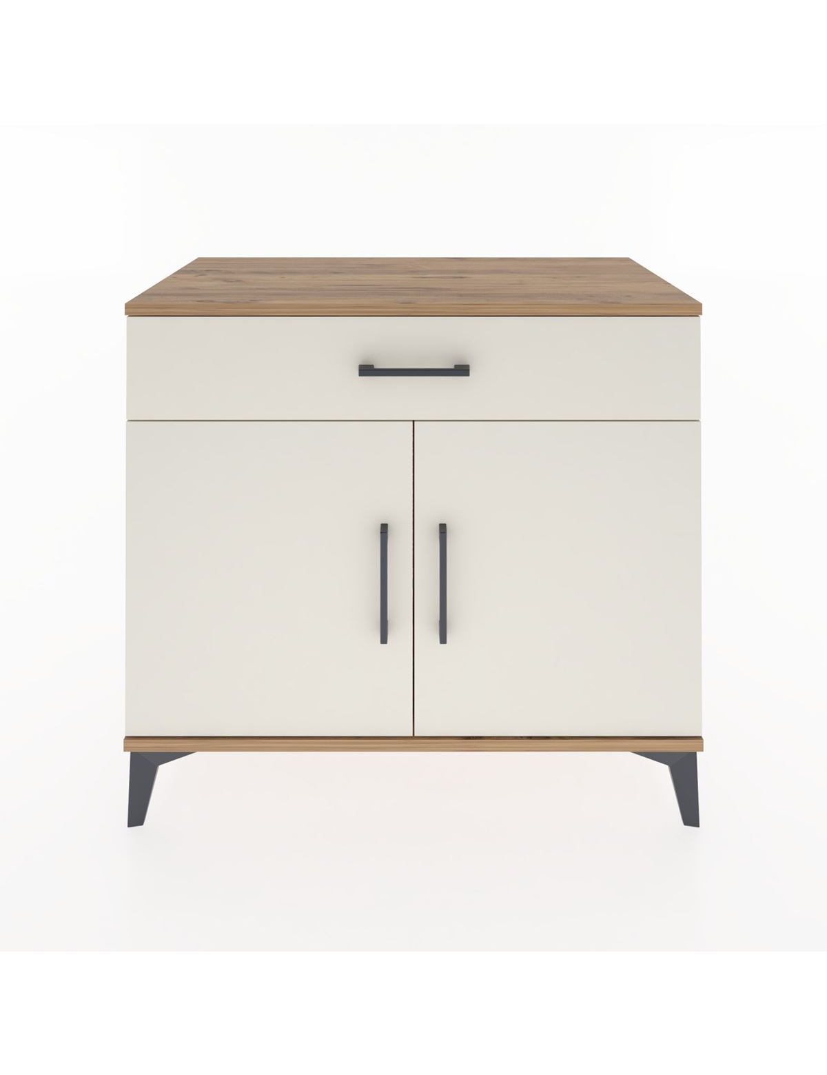 Hyperion Şifonyer Tek Çekmeceli 2 Kapaklı 88x44x80 Çam-Aytaşı