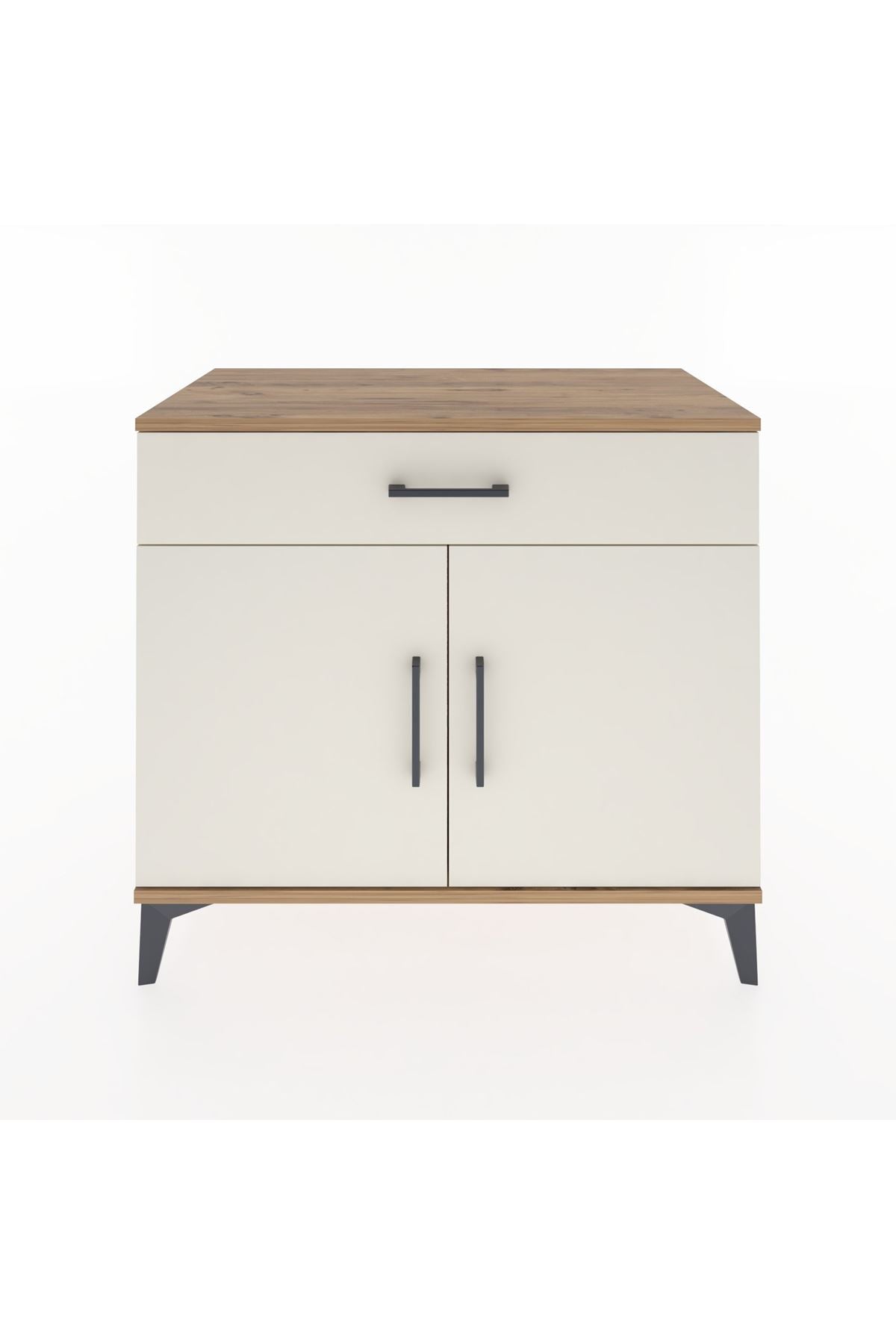 Hyperion Şifonyer Tek Çekmeceli 2 Kapaklı 88x44x80 Çam-Aytaşı