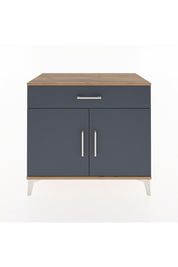 Hyperion Şifonyer Tek Çekmeceli 2 Kapaklı 88x44x80 Çam-Antrasit