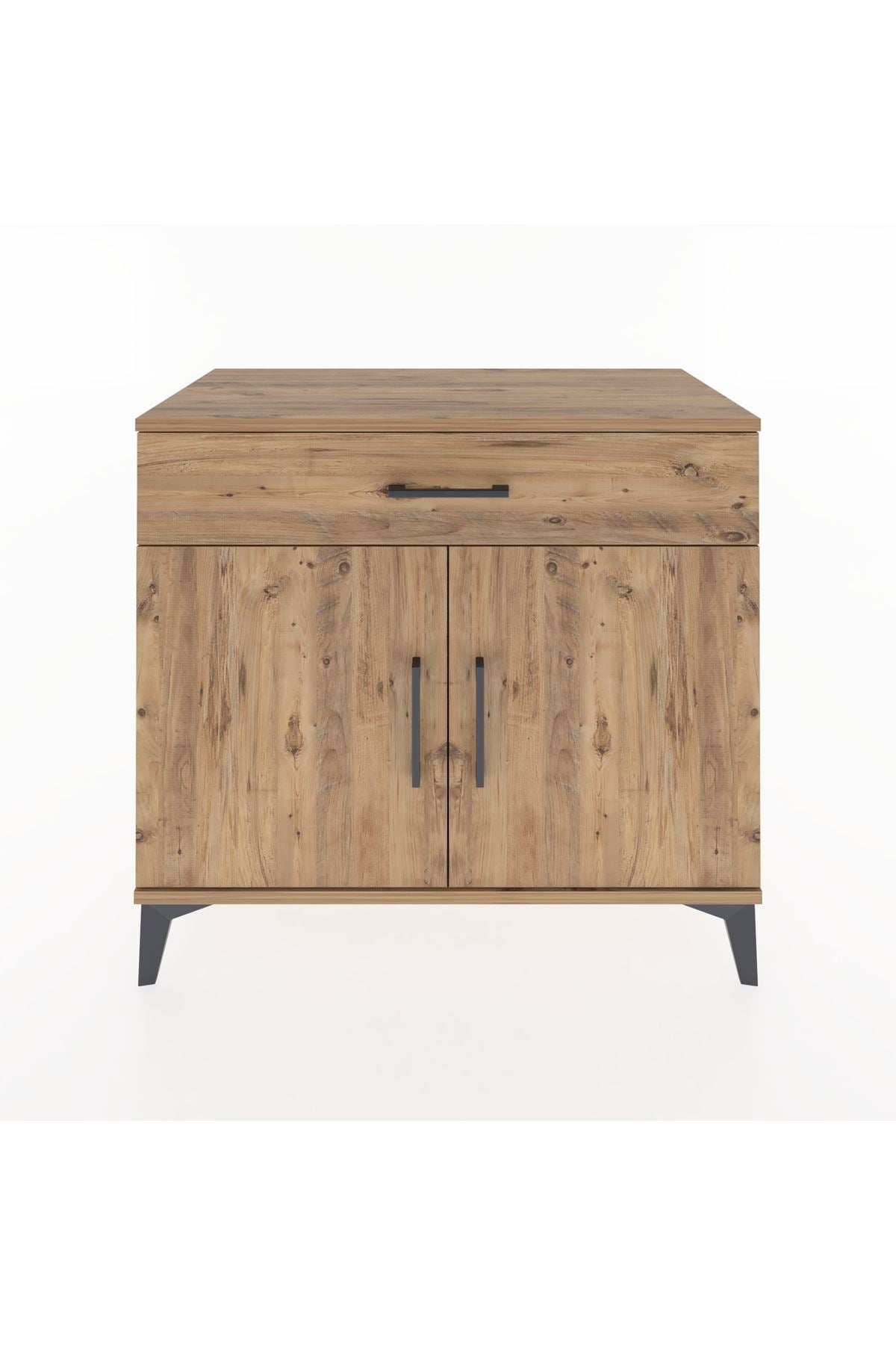 Hyperion Şifonyer Tek Çekmeceli 2 Kapaklı 88x44x80 Çam-Çam