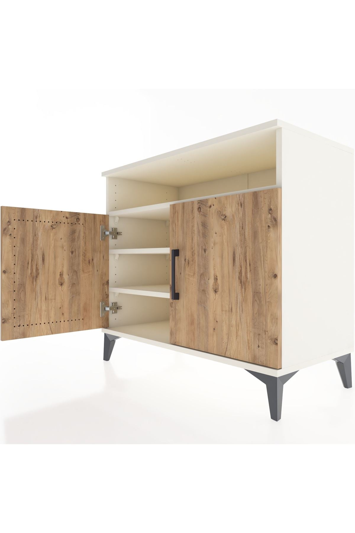 Hyperion Şifonyer 3 Raflı 2 Kapaklı 88x44x80 Aytaşı-Çam