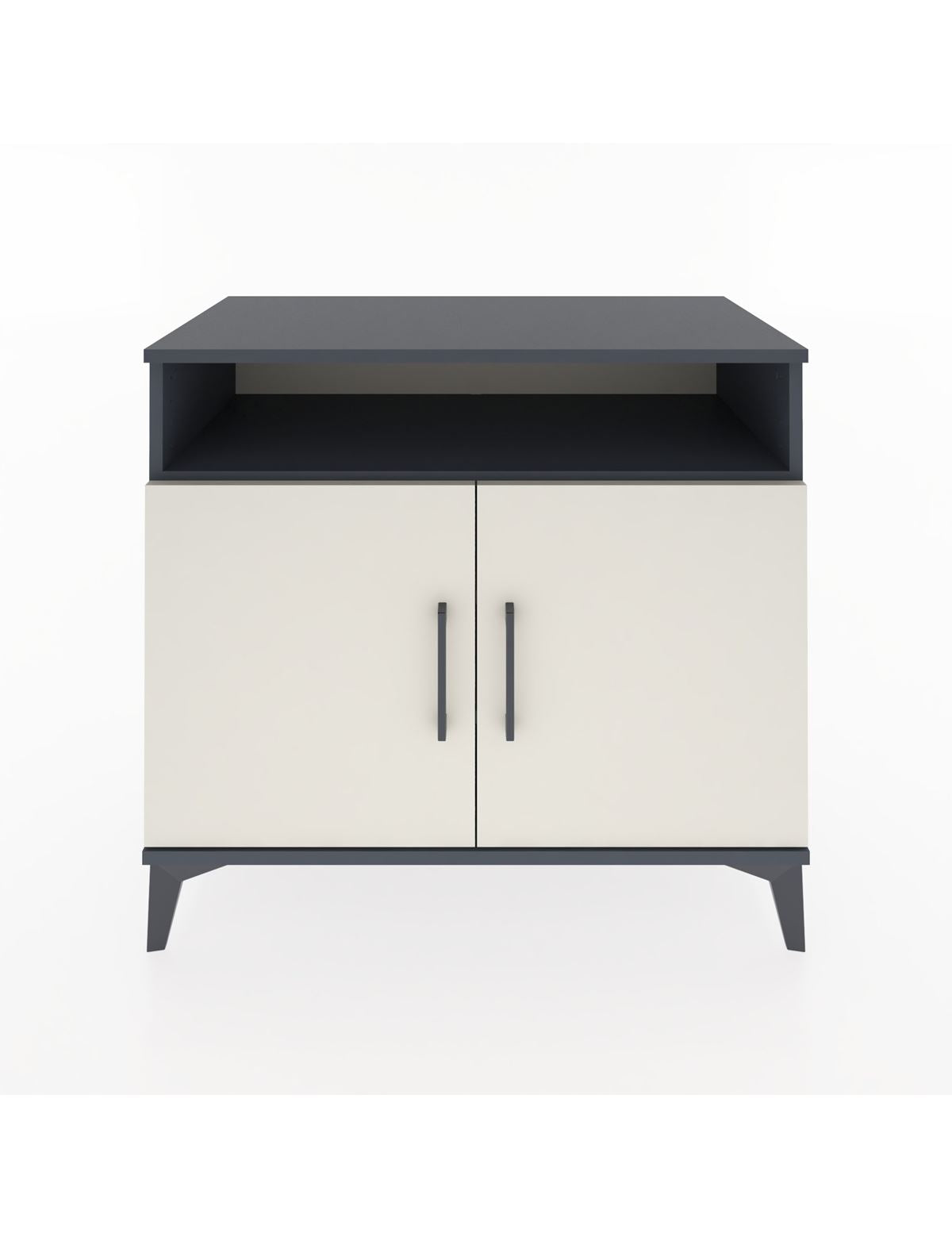 Hyperion Şifonyer 3 Raflı 2 Kapaklı 88x44x80 Antrasit-Aytaşı