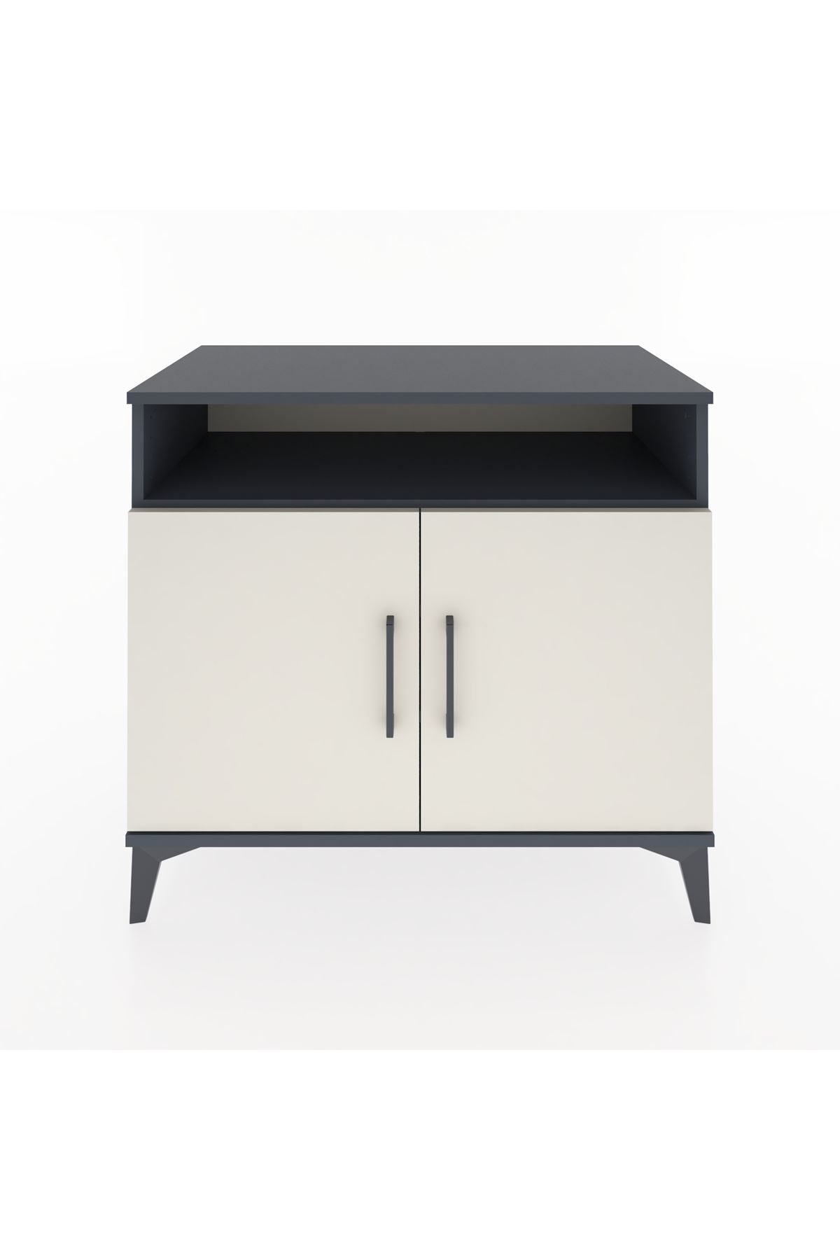 Hyperion Şifonyer 3 Raflı 2 Kapaklı 88x44x80 Antrasit-Aytaşı