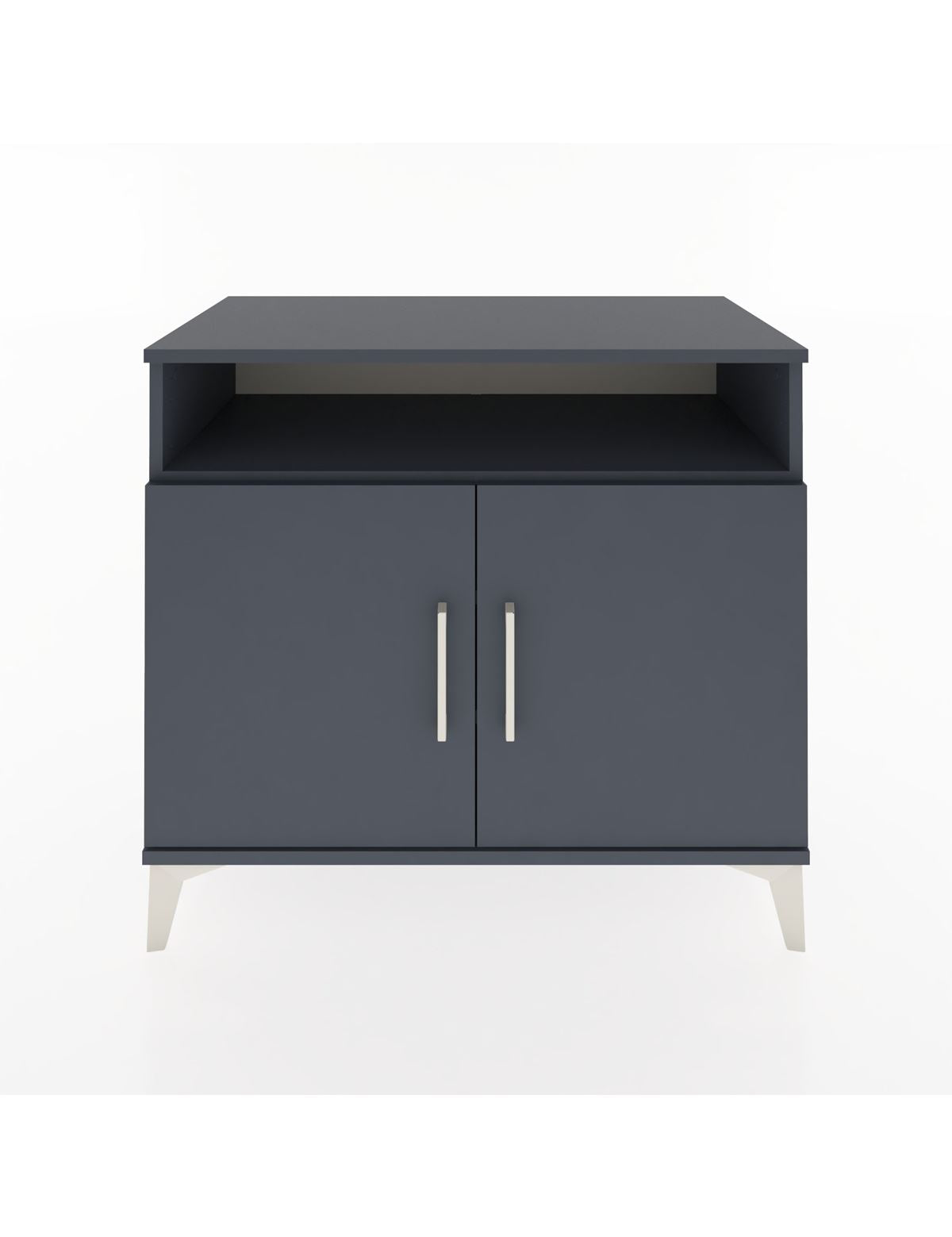 Hyperion Şifonyer 3 Raflı 2 Kapaklı 88x44x80 Antrasit-Antrasit