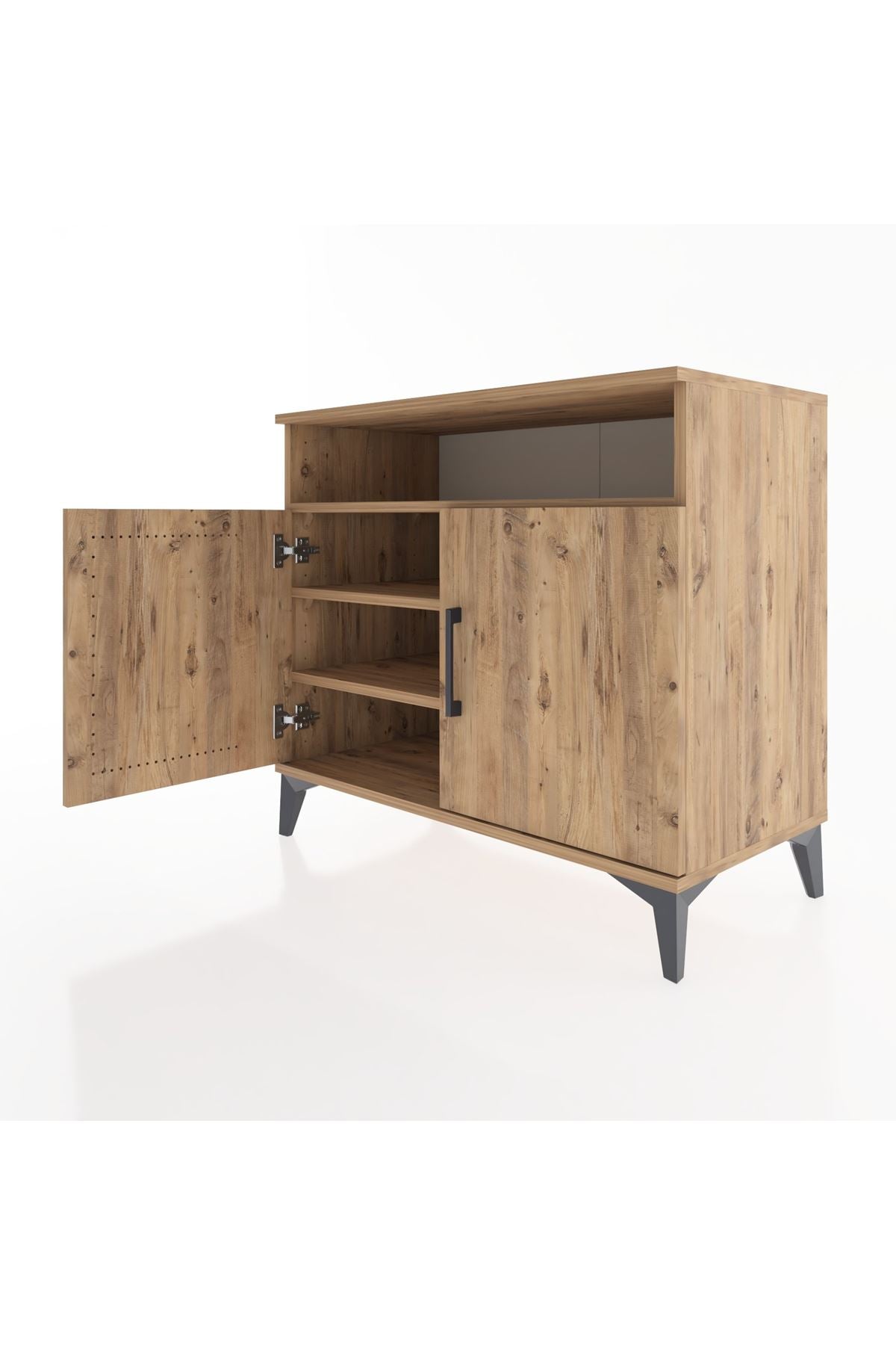 Hyperion Şifonyer 3 Raflı 2 Kapaklı 88x44x80 Çam-Çam