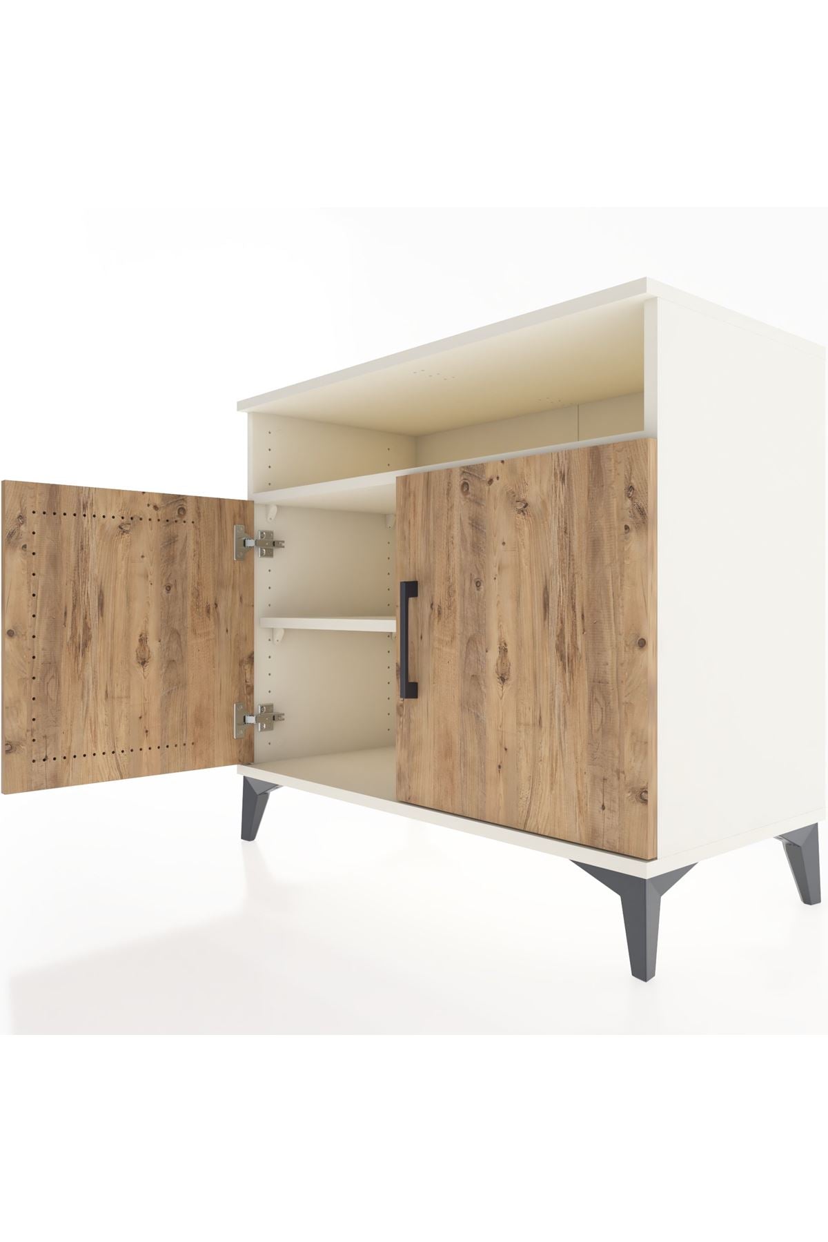 Hyperion Şifonyer 2 Raflı 2 Kapaklı 88x44x80 Aytaşı-Çam