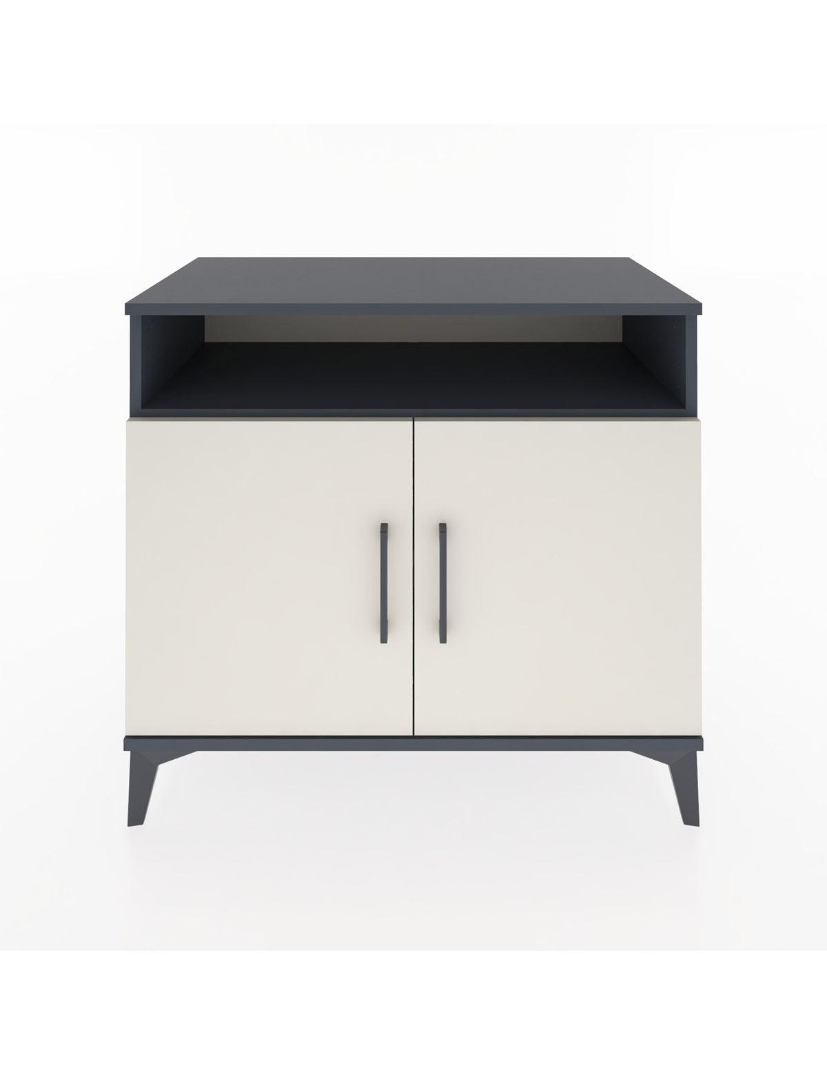 Hyperion Şifonyer 2 Raflı 2 Kapaklı 88x44x80 Antrasit-Aytaşı