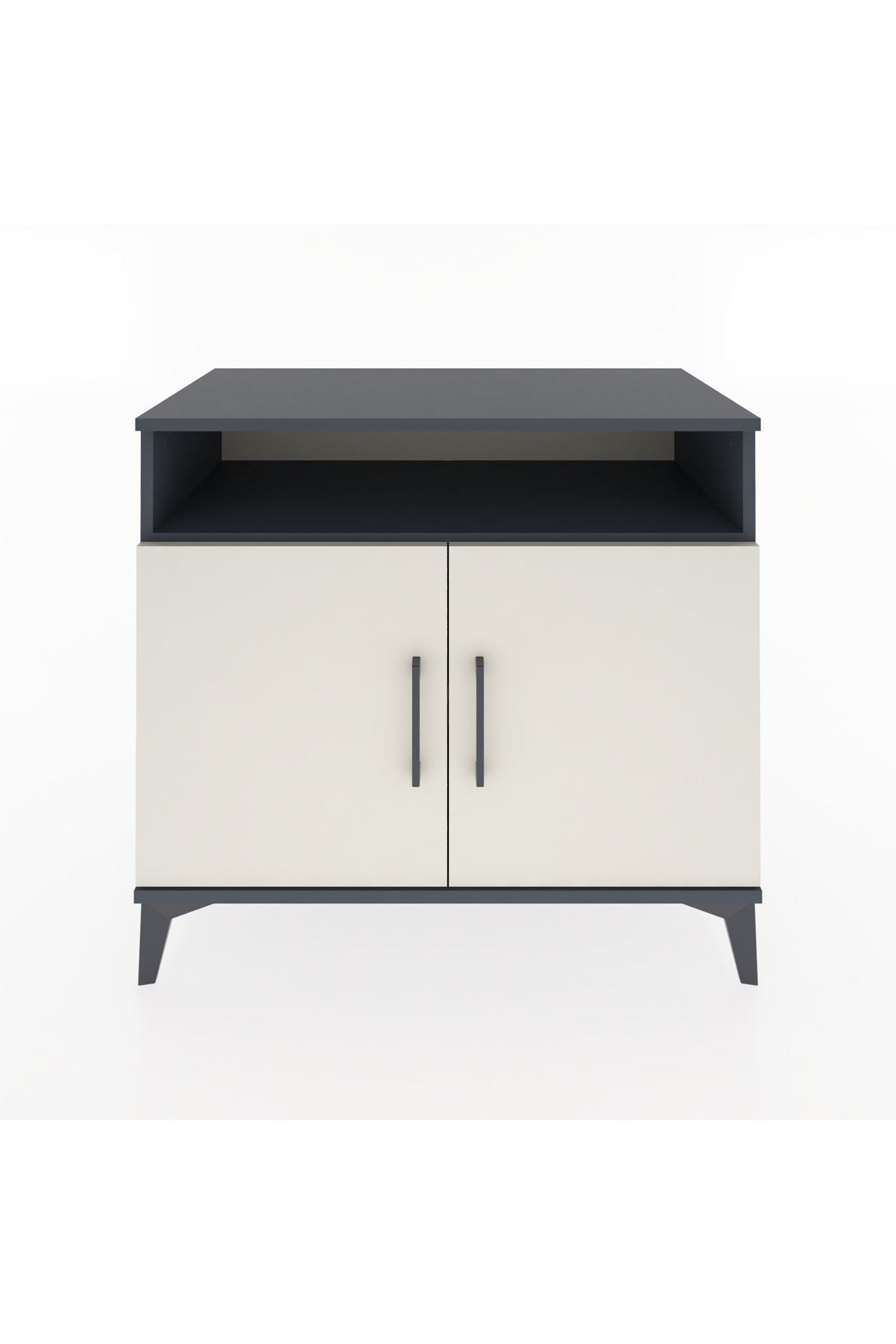 Hyperion Şifonyer 2 Raflı 2 Kapaklı 88x44x80 Antrasit-Aytaşı