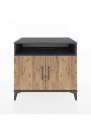 Hyperion Şifonyer 2 Raflı 2 Kapaklı 88x44x80 Antrasit-Çam