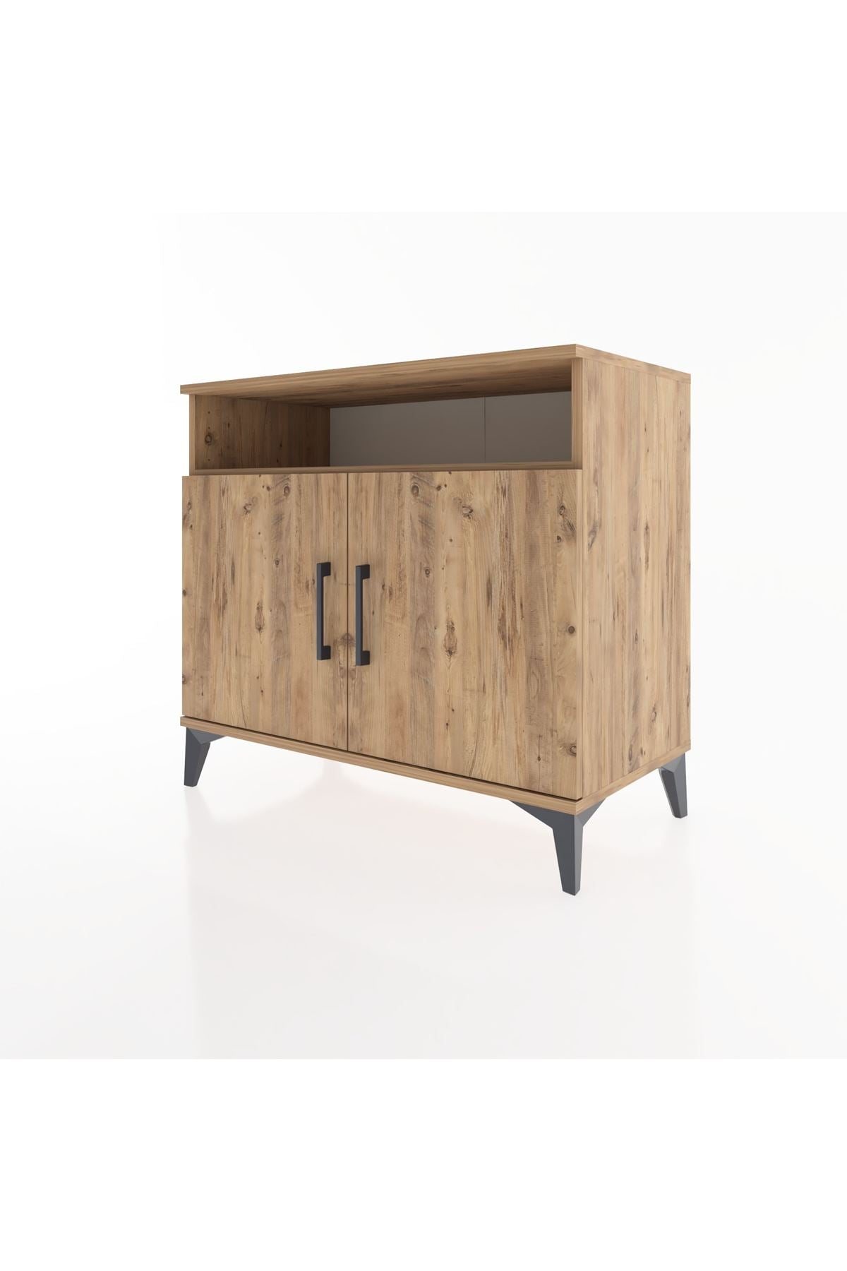 Hyperion Şifonyer 2 Raflı 2 Kapaklı 88x44x80 Çam-Çam