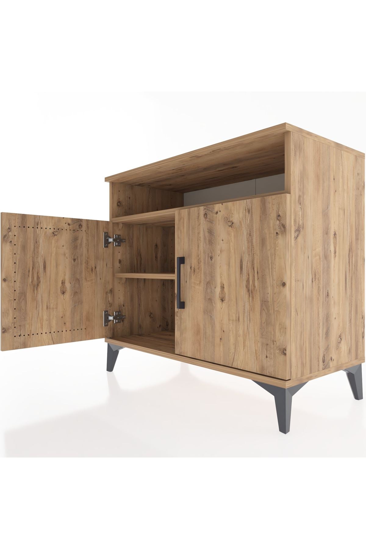 Hyperion Şifonyer 2 Raflı 2 Kapaklı 88x44x80 Çam-Çam