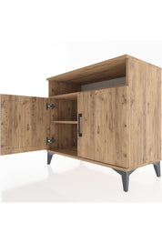 Hyperion Şifonyer 2 Raflı 2 Kapaklı 88x44x80 Çam-Çam